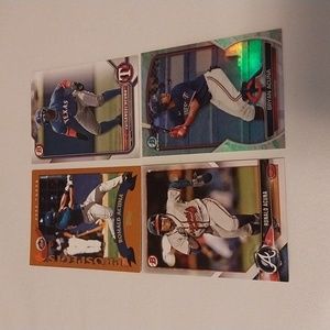 4 Acuna Family Rookie Cards Bowman Topps Ronald Jr Sr Bryan Luisangel